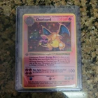 Charizard 1st Edition Base Set 4/102 Pokemon Premium Gold Metal Card Collectible
