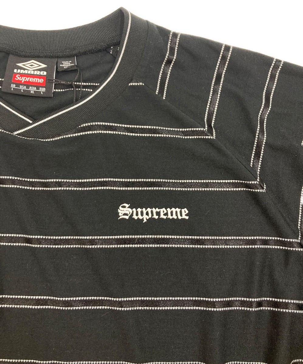 ウェア Supreme Umbro Soccer Jersey Black XXL Supreme Umbro Soccer Jersey Black Men's - SS22 - US