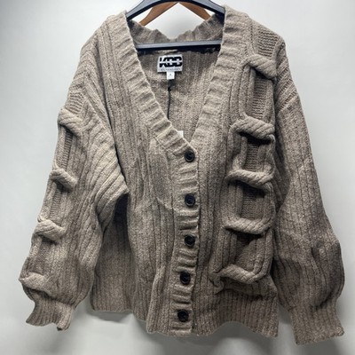KBB by KAHLANA Women 'The Cable Mix Cardi' Size S Small NWT New with Tags