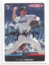 Tyler Kinley Miami Marlins 2019 Topps Total #336 Signed Rookie Card