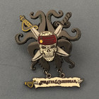 Disney Pirates of the Caribbean Skull & Crossed Swords Dangle Pin Single — photo 1