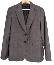 Lafayette 148 New York 100 Virgin Wool Blazer Size Women's Size 8 Career Office