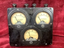 Vintage Hickok Electrical A.C  D.C. Volt Meter Milliammeter 3 Vintage GUAGES