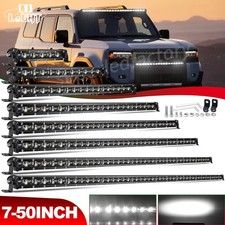 Ultra-slim 10 20 30 50 6d Led Work Lights Bar Spot Flood Offroad Driving 4wd