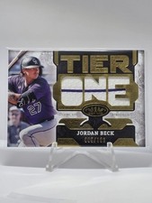 2025 Topps Tier One- Jordan Beck Relic Game Used Patch Gold Foil /199 #T1RD-JB