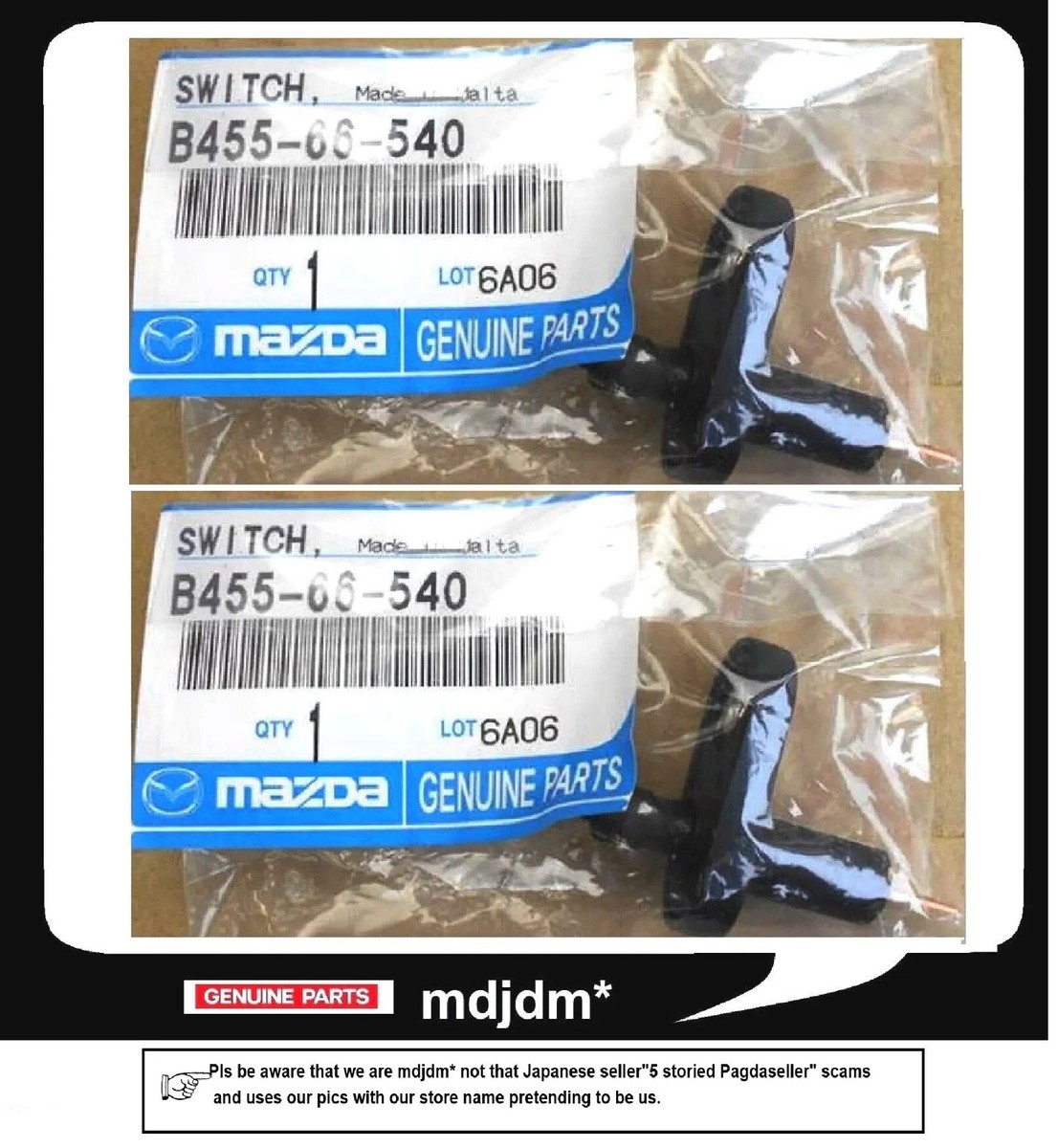 B45566540 Genuine Mazda Switch Door B455-66-540 for sale online | eBay