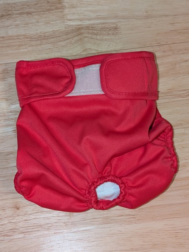 Pet Parents Hot Pink Washable Dog Diaper w/ Waterproof Liner Size M Puppy Train