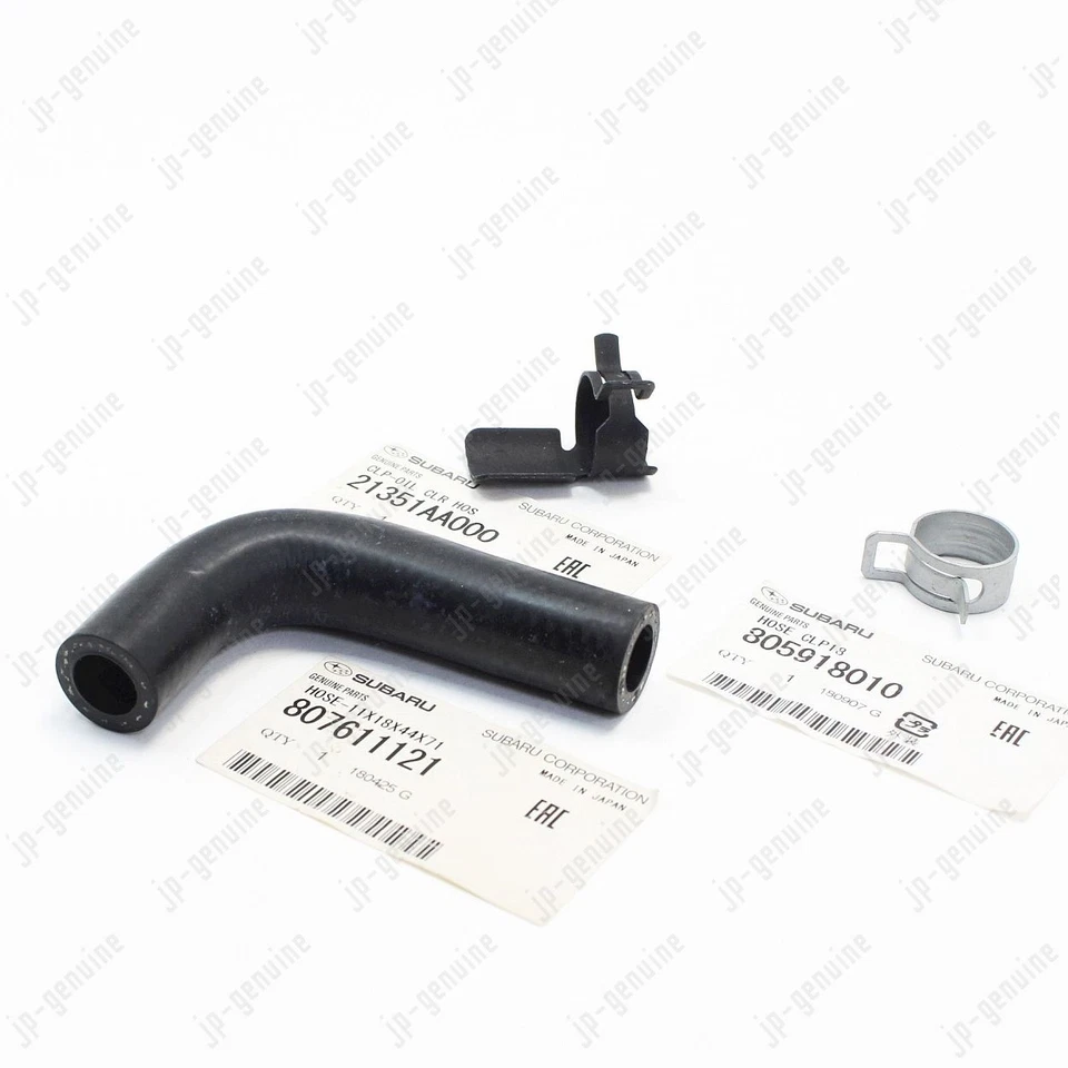 OEM Genuine SUBARU Baja Impreza WRX Forester Oil Cooler Hose With 2 Clamps Set - Imagem 2 de 4