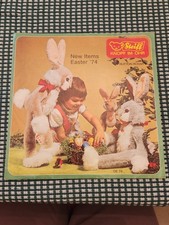 Old 1974 Steiff Advertising Fold Out Catalog - Easter Features