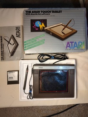 Vtg 1983 Atari Touch Tablet w/ Atari Artist Software RX 8053 in original box