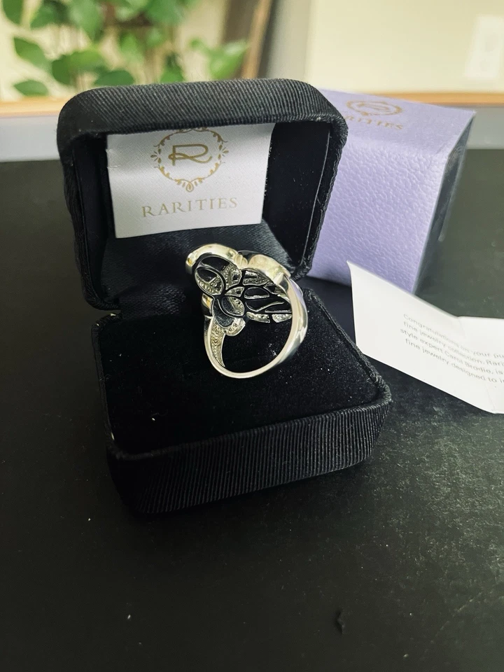 Anillo Infinito Diamante Ónix Rarezas - Talla 9; Comprado por $360 Foto 3 de 3