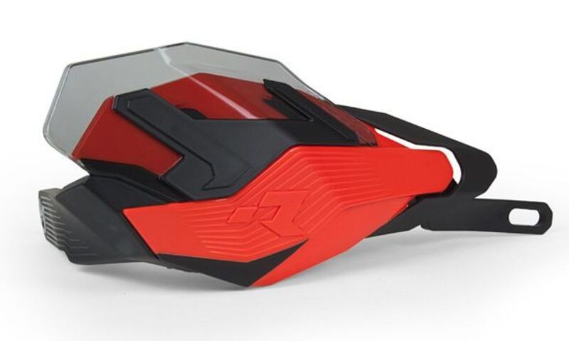 Protèges-mains RACETECH HP3 Adventure orange noir pour éviter le froid aux mains à moto