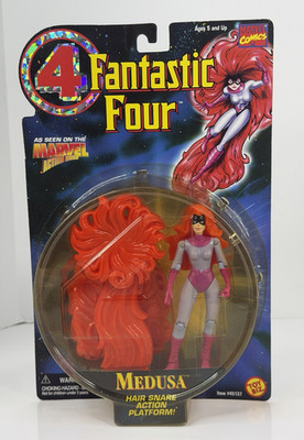 Marvel Fantastic Four Medusa Figure ToyBiz 1994 Hair Snare Action Platform