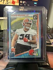 2025 Panini Optic Mason Graham #206 Blue Hyper