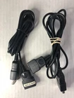 LOT of 2 Vtg Sega SATURN Heavy Duty Metal Connectors Controller Extension Cables