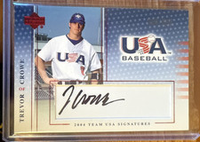2004-05 USA Baseball National Team Signatures Black #41 Trevor Crowe 260/595