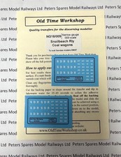Old Time Workshop NG16/009 Snailbeach Railway Coal Wagon Decals (Dundas DM07) OO