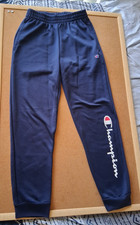 Boys Champion Powerblend Joggers Size 10/12 Navy Blue Soft Athletic Pants