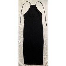Forever 21 | Black Ribbed Halter Dress | Medium