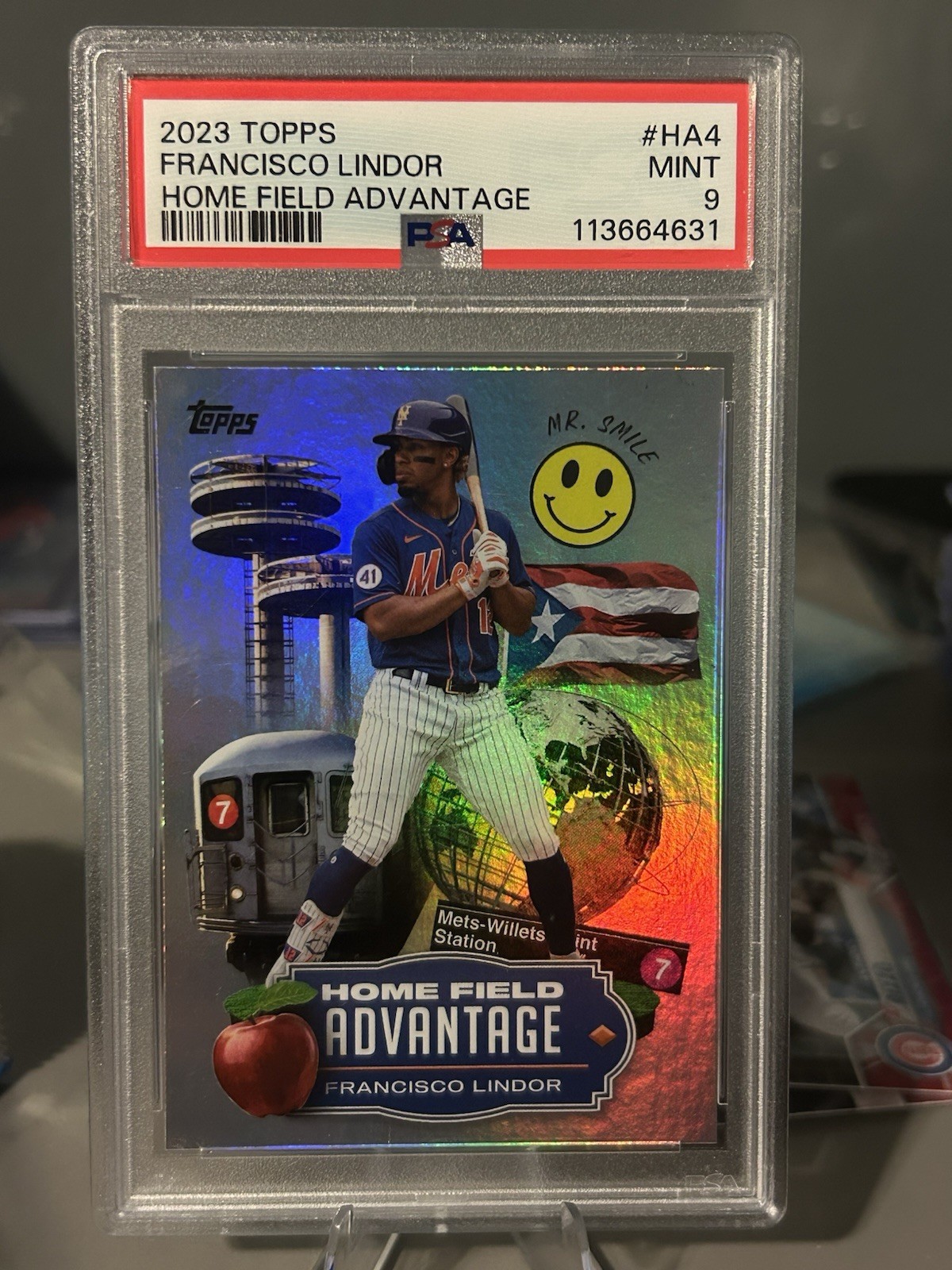 2023 Topps Series Francisco Lindor Home Field Advantage PSA 9 Mets