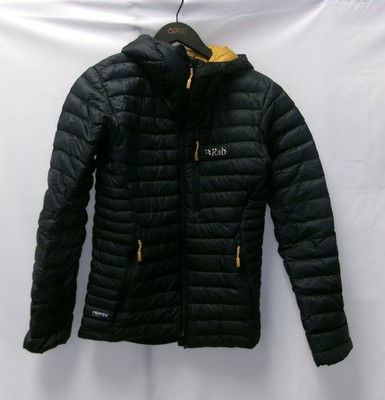 Rab Men's Microlight Alpine 700-Fill Down Hooded Puffer Jacket Beluga USED