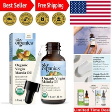 Organic Marula Oil for Face 100 Pure  Cold-Pressed USDA Certified Organic t...