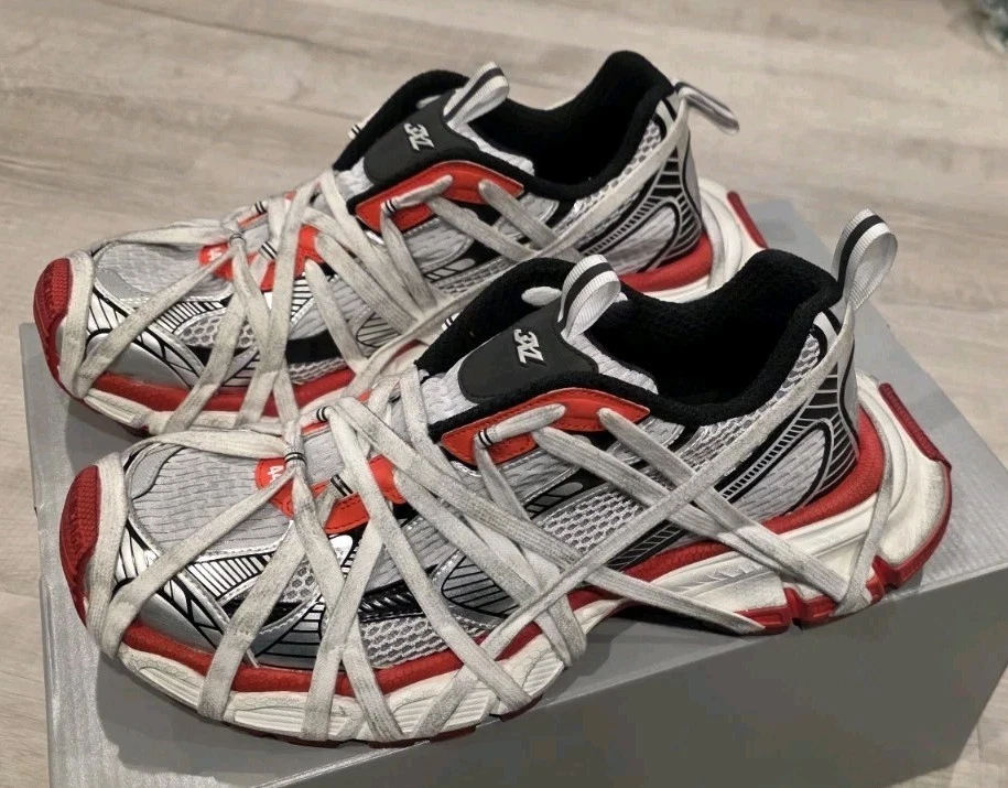 Balenciaga — Balenciaga Men's 3XL Distressed Extreme Laces Sneakers, Size 11US (44EUR)