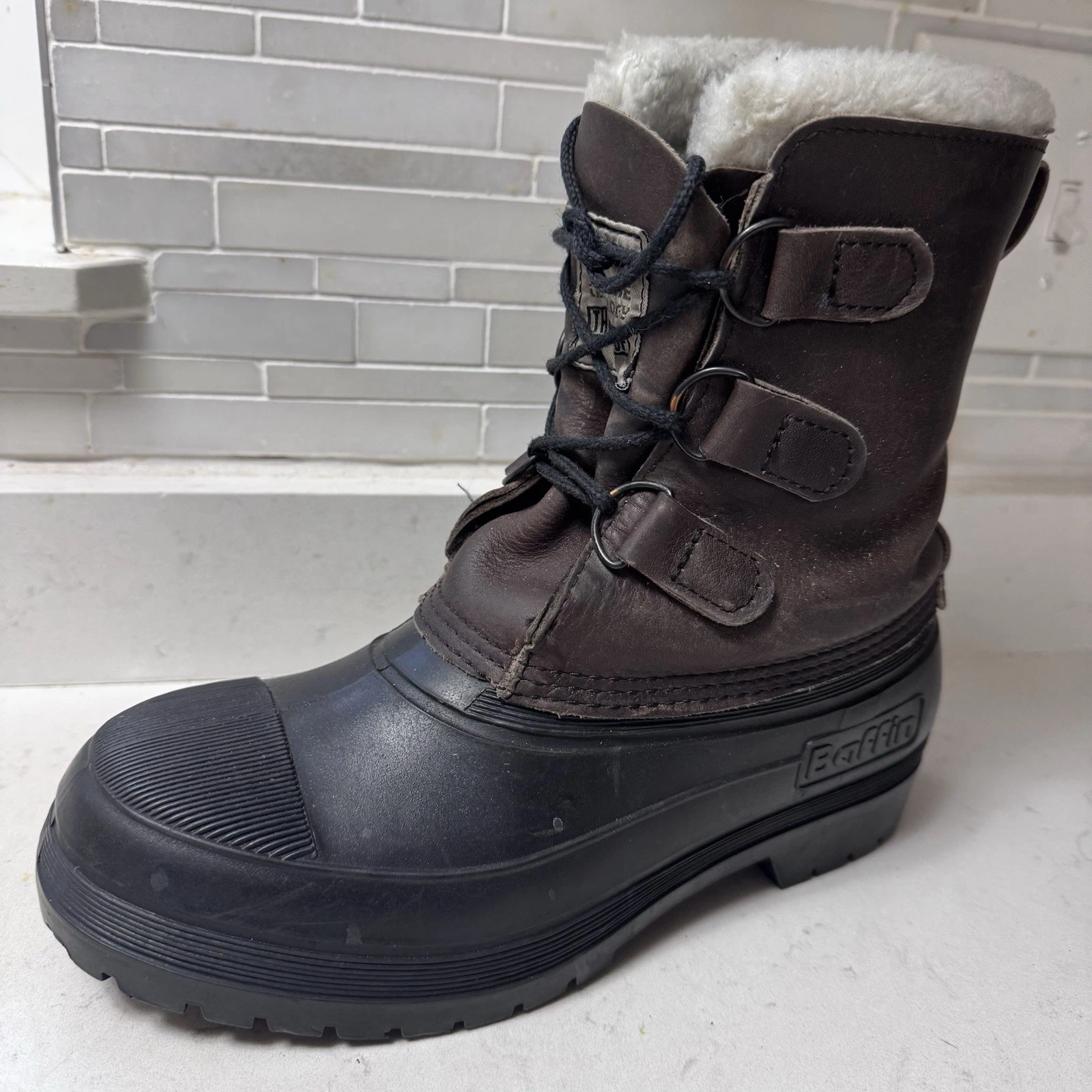 BAFFIN - Extreme Technology Brown Leather Boots Sz 7 Men or Sz 9 Women
