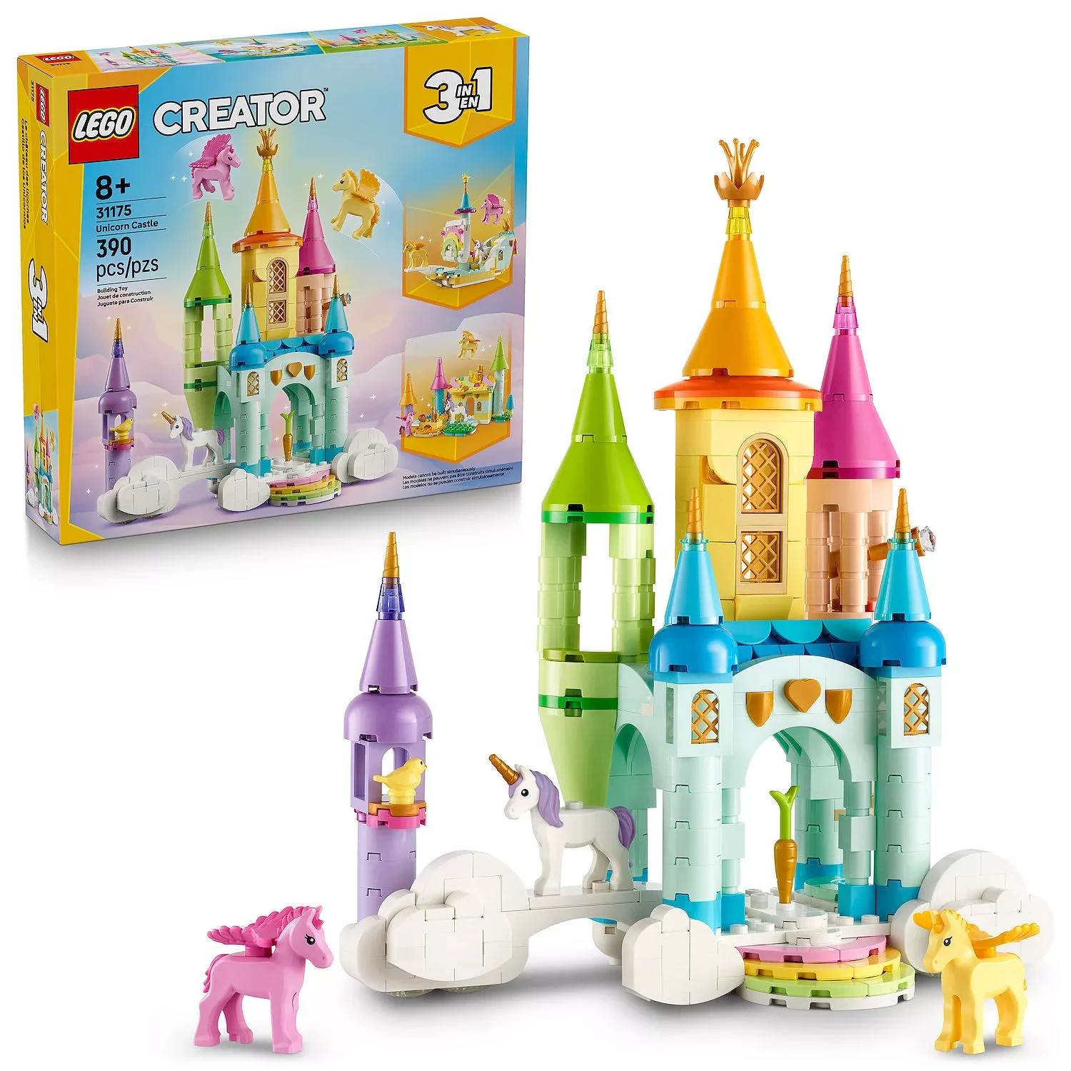 [SALE]-LEGO Creator Unicorn Castle 31175 Building Kit (390 Pieces)-FREE SHIP