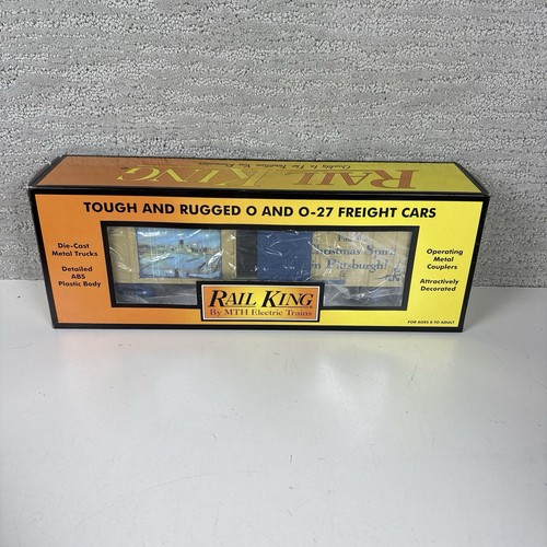 MTH RailKing Pittsburgh Navidad Boxcar 30-74406 vagón de tren calibre O | Zustand: New