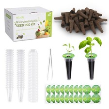 140Pcs Hydroponic Pods Supplies: Compatible with AeroGarden Grow Anything Her... 0.16 per gallon