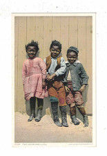 Vintage Postcard c1900s Americana. Two Jacks & a Jill Detroit Publishing No.5745