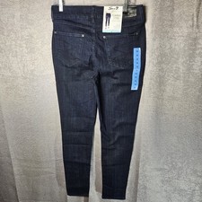 Seven7 Skinny Jeans Womens Size 10 Blue Slimming Panel High Rise 5 Pockets Zip