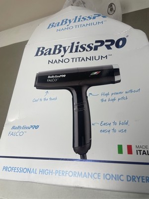 BabylissPRO Nano Titanium Professional Italian High-Speed Falco Dryer (Blue)