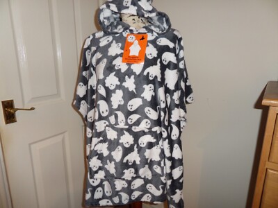 Kinder Bedlam Kuscheldecke mit Kapuze Ghost Print Brandneu mit Etikett
