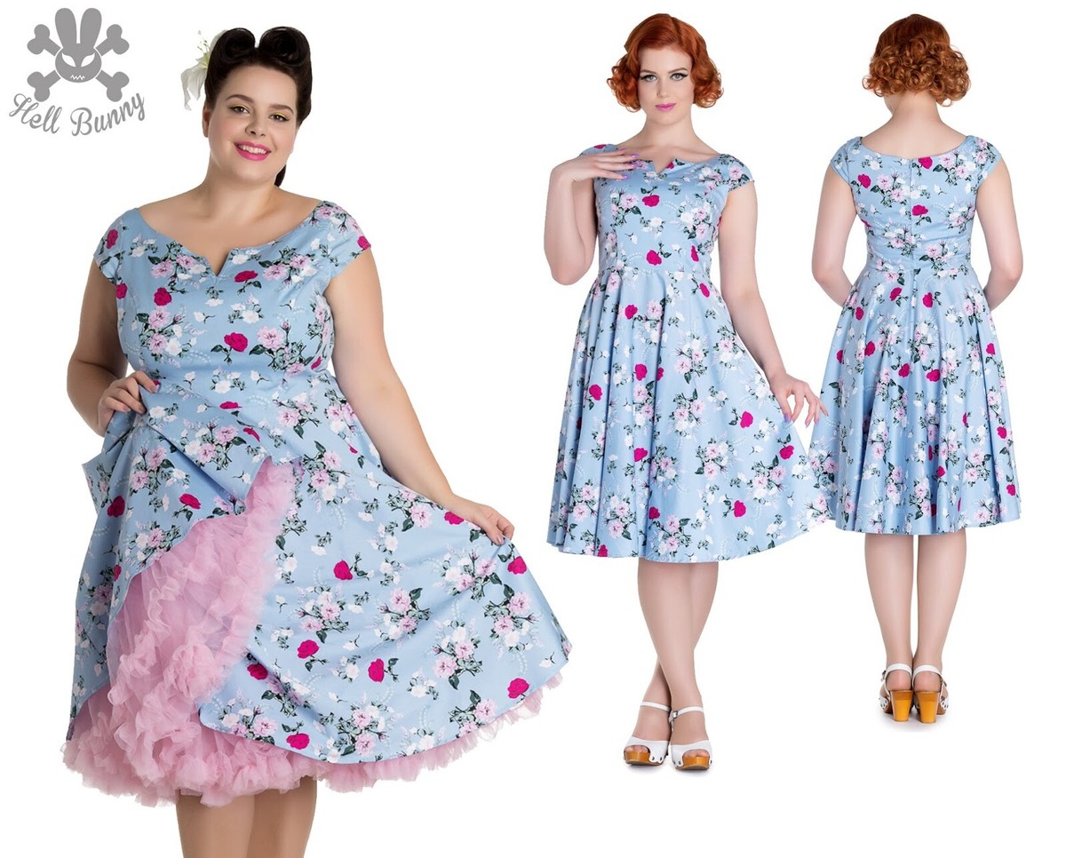 Hell Bunny Belinda Rockabilly Swing Retro Vintage Cocktail