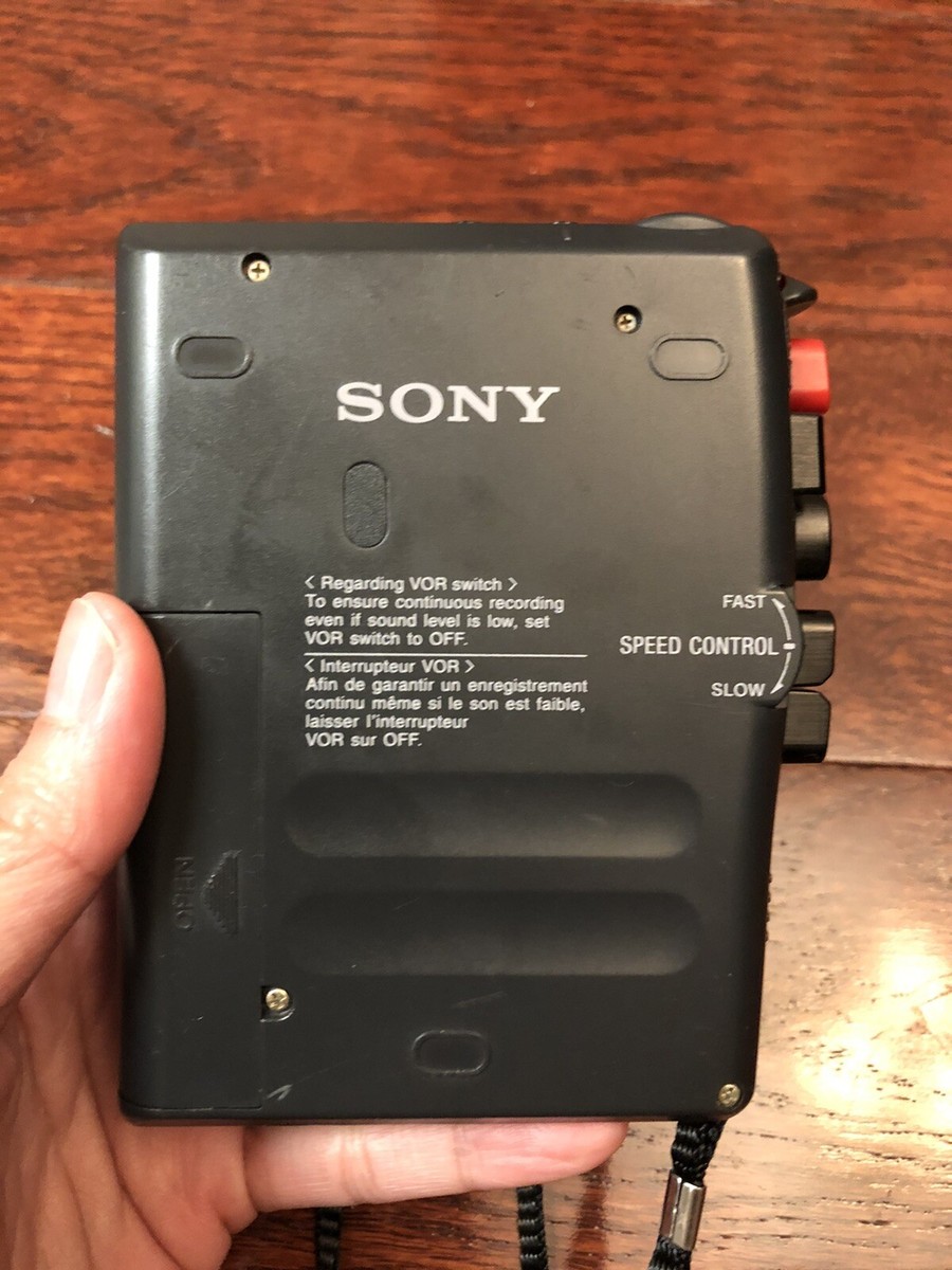 SONY tcm-353v Cassette Recorder Voice Operated Recording Variable