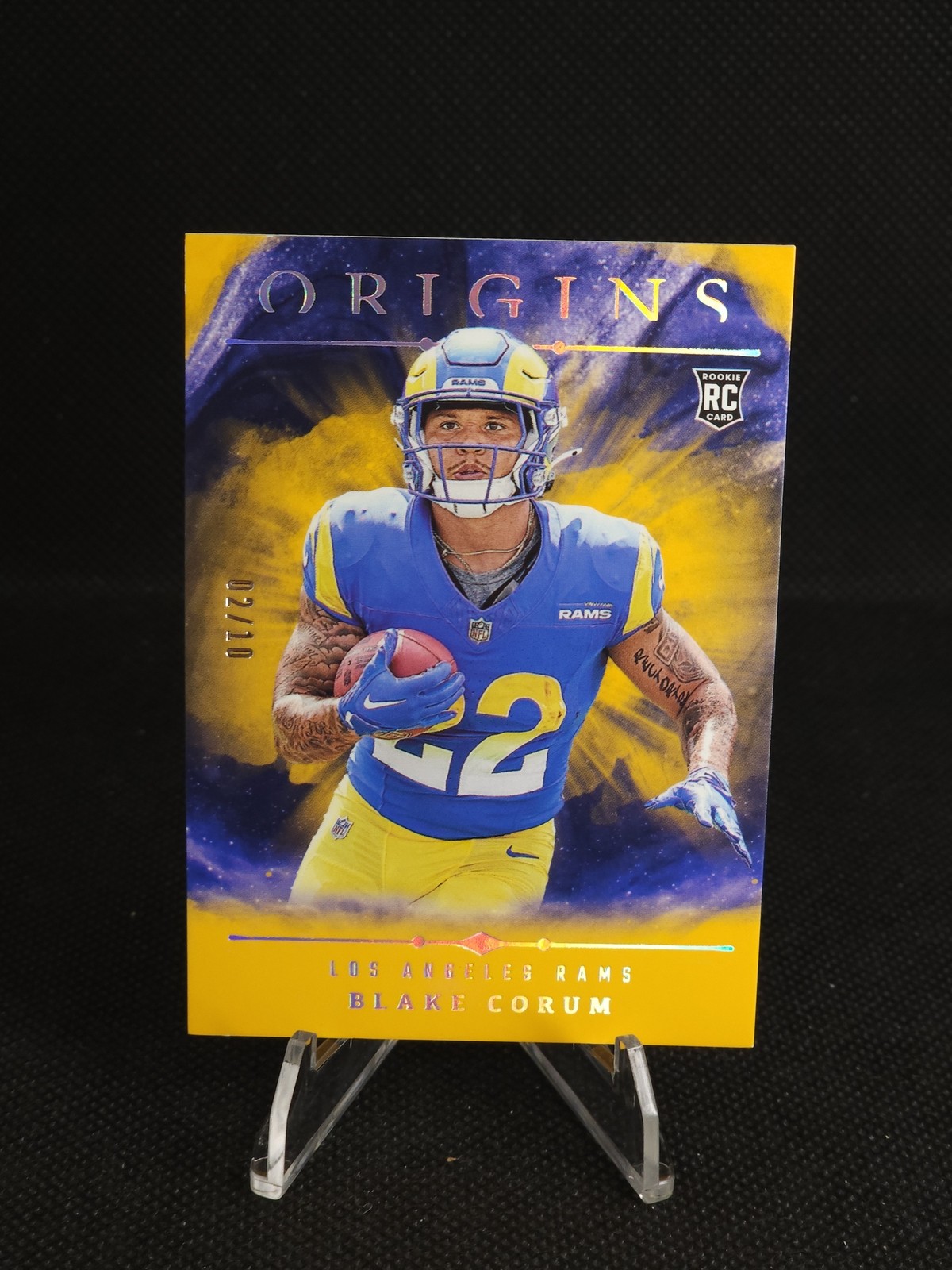 2024 Panini Origins Blake Corum Gold /10 #110