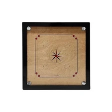 29" FULL SIZE CARROM BOARD with 4 MM PLY With Wooden COINS + ACRYLIC STRIKER