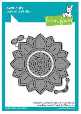 New! Lawn Fawn Magic Iris SUNFLOWER ADD-ON Lawn Cuts Die Set LF2958