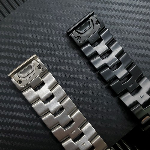 Bracelet de montre en titane Quick Fit 22 mm pour Garmin Fenix 8 7 Pro 6 Approach S62 - Photo 4 sur 22