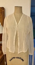 Damen Bluse aus Tulles Gr. S Italien Ende XIX-Anfang XX Si&egrave;cle TOP!!!