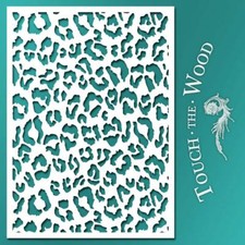 Leopard Print STENCIL Wallpaper Pattern (DIY Wall & Furniture Print) #100