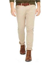 Polo Ralph Lauren Men's Varick Slim-Fit Stretch Jeans Tan Khaki 36W X 32L NEW