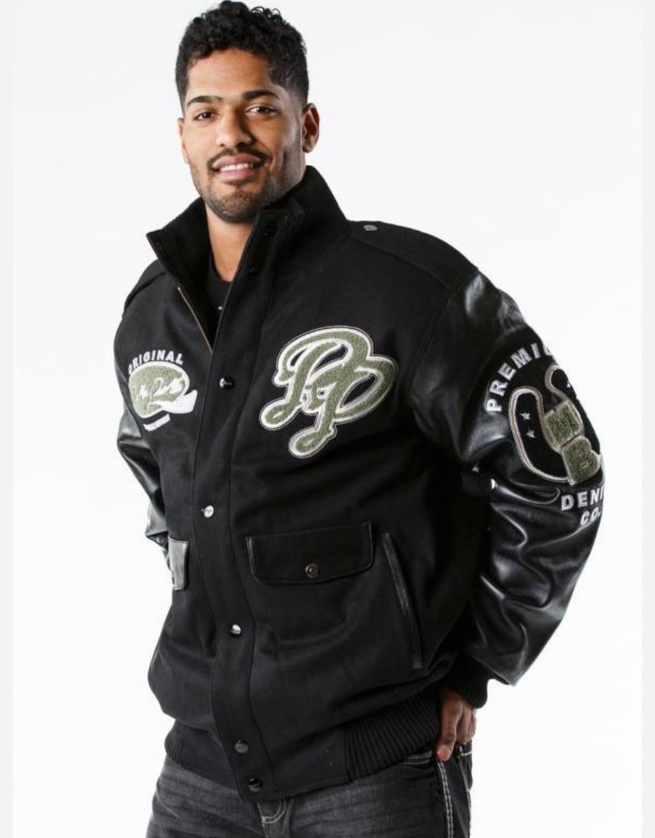 ジャケット・アウター PELLE PELLE ORIGINAL 1978 Pelle Pelle Black Exotica 1978 Wool Leather Jacket Sz 4XL