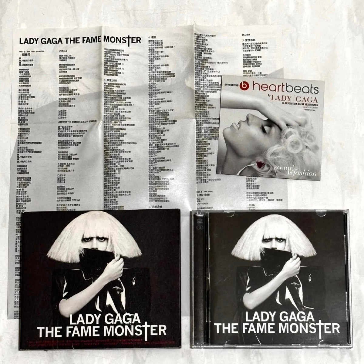 Lady Gaga 2009 The Fame Monster Taiwan Ltd Box 2-CD Album with