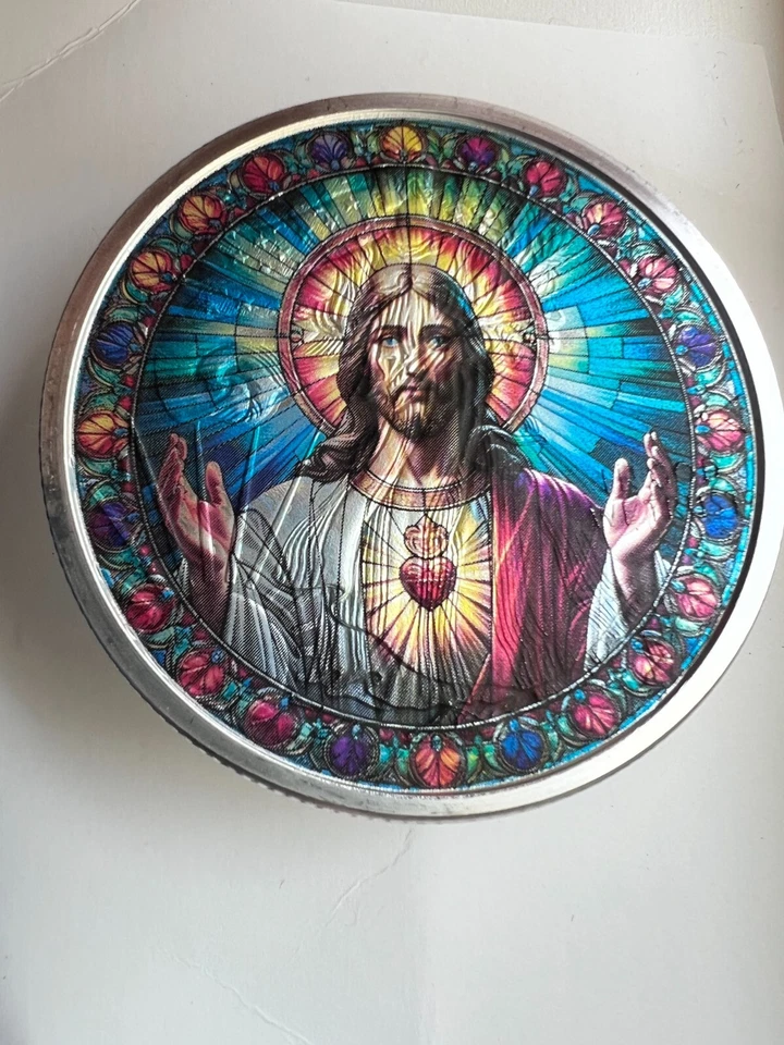 Jesus Christ Christian 5oz Silver Eagle Pure .999 Silver (Heavy) Coin - Image 3 of 3