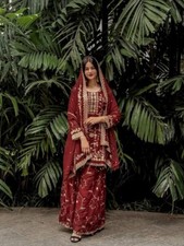 Presenting New Heavy Faux Georgette Palazzo Suit With Dupatta For Wedding