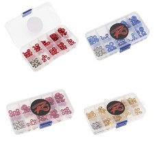 Kit rondella in lega dadi viti M2,5 M3 M4 125 pezzi per ricambi modellini auto radiocomandati 1/10 1/8