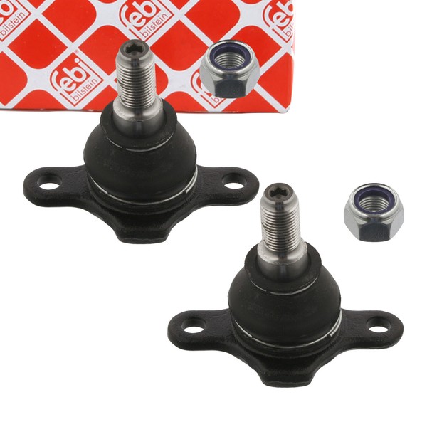2X febi Traggelenk FüHrungsgelenk FüR VW Transporter T4 Vorne Unten 701407361B-image
